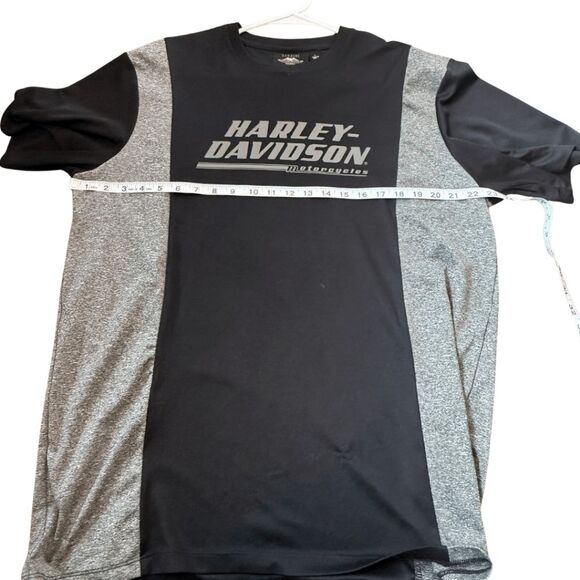 Harley Davidson Men's Performance Motorcycle Biker T-Shirt Black Gray Size Large - Picture 5 of 7